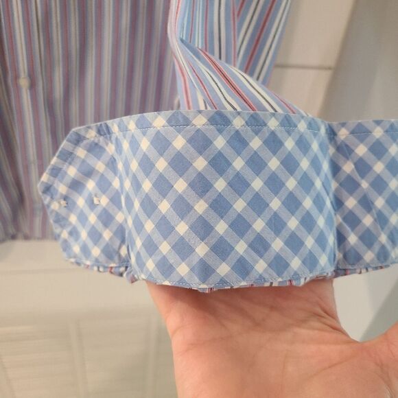 Tailorbyrd striped long sleeve button down - Picture 5 of 6